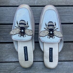 Women's classic Embellished silver Mules